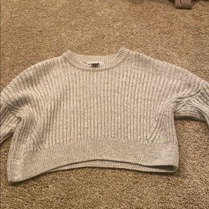 Grey Cropped sweater